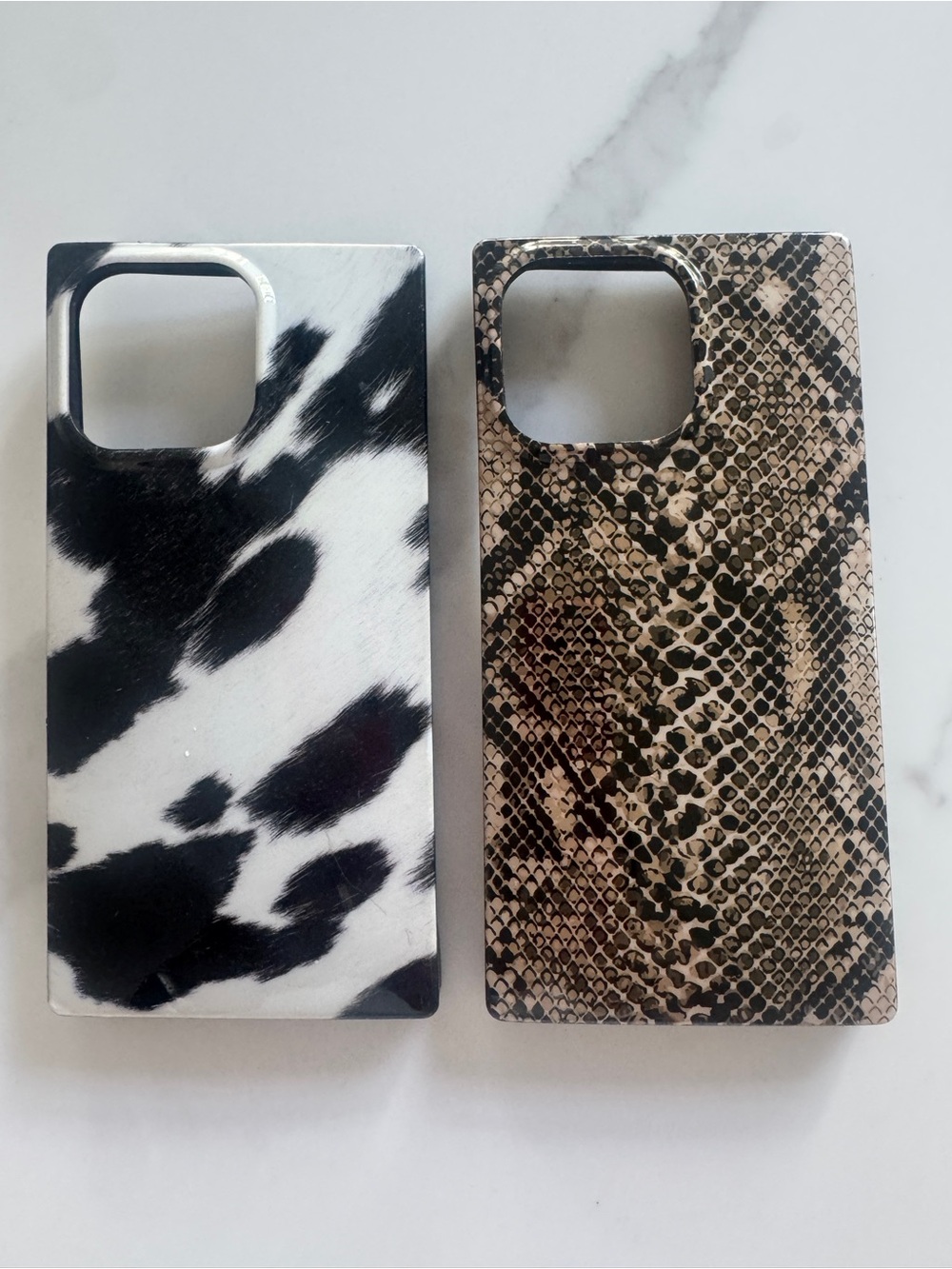 Flaunt Black & White Cow Print Phone Case